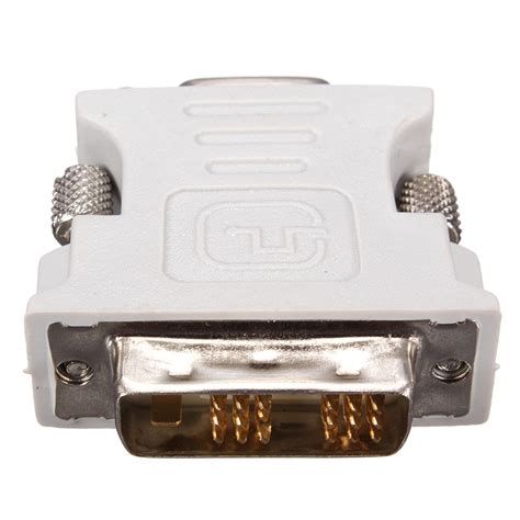 DVI D 18 1 Dual Link Male To VGA HD15 Female Adapter Converter For PC