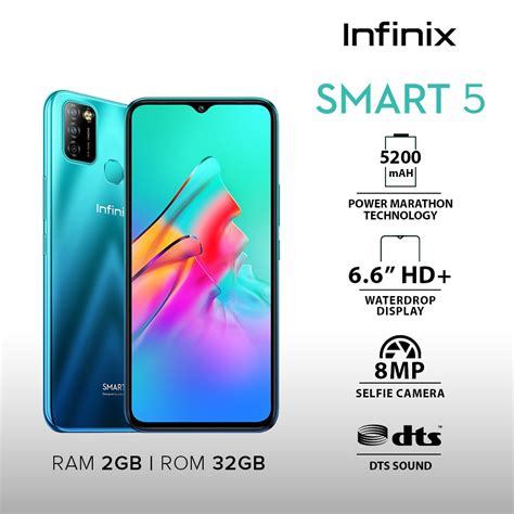 Infinix Smart 5 2gb 32gb 1 Year Local Warranty Shopee Philippines