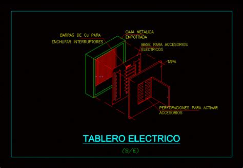 Tablero El Ctrico En Autocad Descargar Cad Kb Bibliocad