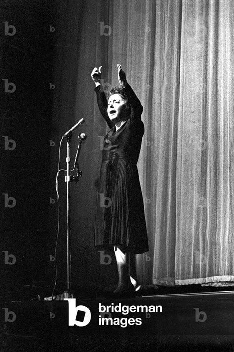 Image Of Edith Piaf Performing At Olympia Music Hall In Paris Paris