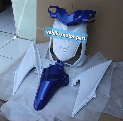 Full Body Alus Honda Beat Karbu Lama Warna Biru Putih Lazada Indonesia