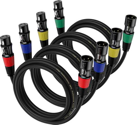 Amazon Ebxya Xlr Cables Ft Packs Standard Xlr Male To Female