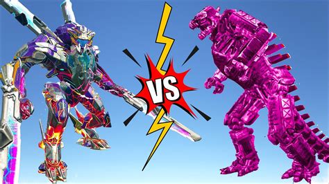 Mecha Godzilla Vs Mek Red All Dinosaurs Ark Deathrun Youtube