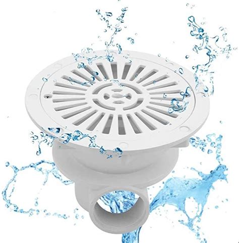 White BlueWave Swimming Pool Circular ABS Main Drain For Vinyl Pool