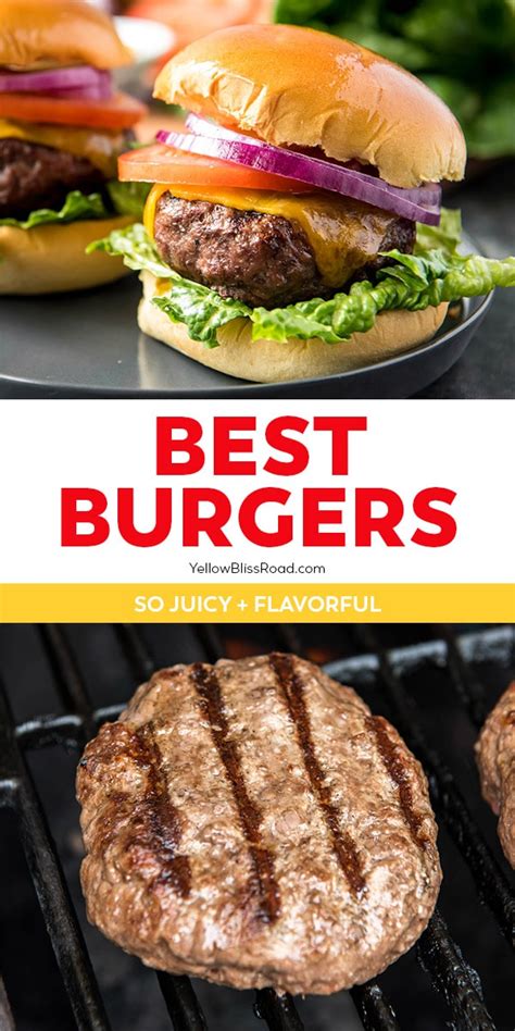 Juicy Grilled Hamburgers Recipe