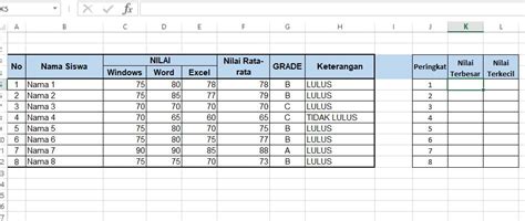 Rumus Excel Untuk Mencari 3 Nilai Tertinggi 3 Nilai Terendah NeicyTekno