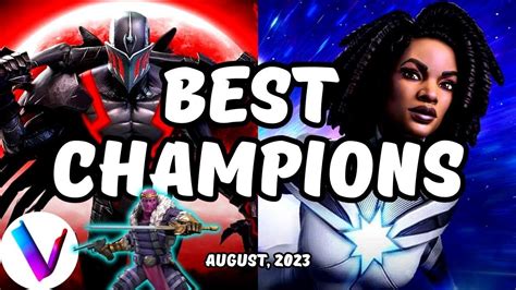 Best Champions Ranked And Tier List August 2023 Vega Tier List Photon Vox Zemo Absman Mcoc