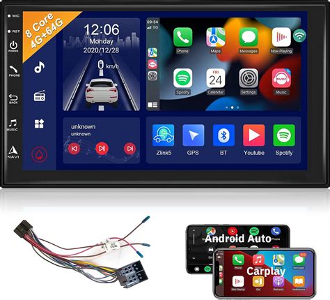 Podofo Android Autoradio 4G 64G 8 Kerne 2 Din Autoradio Carplay