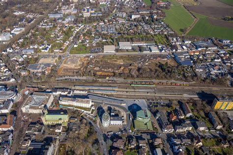 Luftaufnahme Unna Hauptbahnhof Der Deutschen Bahn In Unna Im