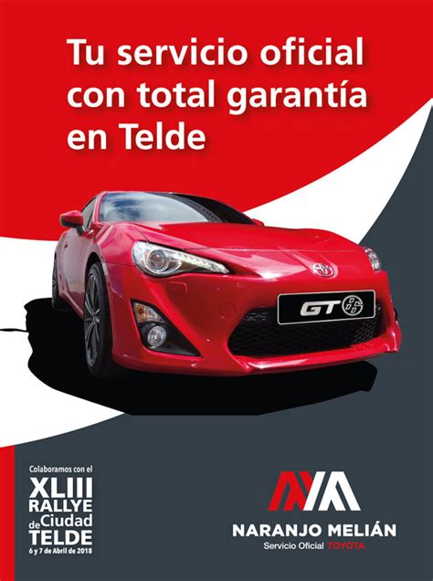 Taller Naranjo Meli N Patrocinador Del Rallye De Telde Toyota Telde