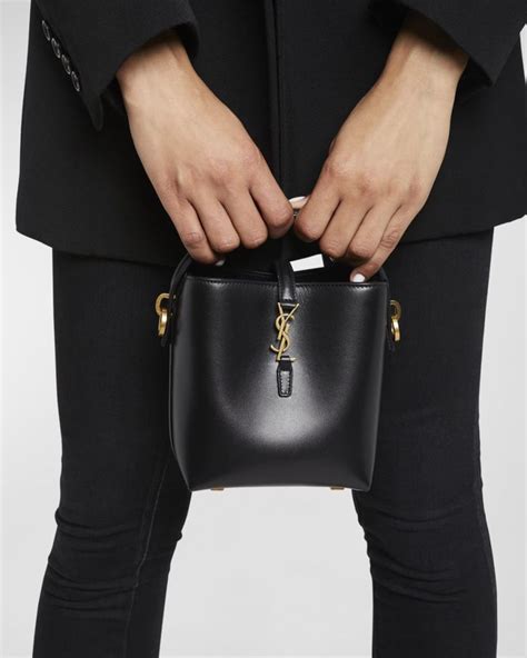 Saint Laurent Le 37 Mini YSL Bucket Bag In Smooth Leather In 2024