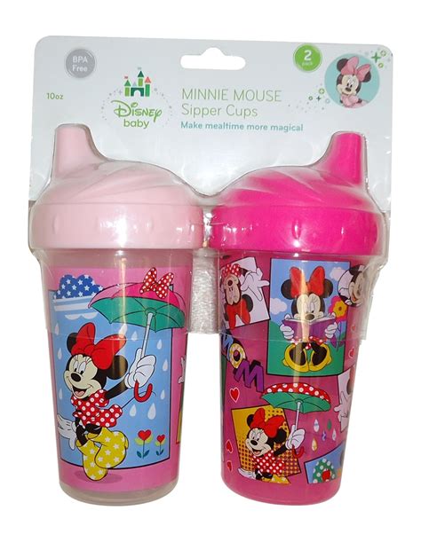 Disney Minnie Mouse Sippy Cups Pink 2 Count Baby