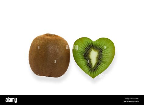 Kiwi fruits, heart-shaped kiwi fruit Stock Photo - Alamy