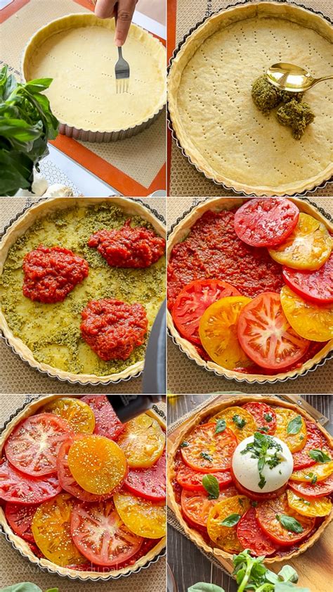 Tarte tomate pesto et mozarella Aux délices du palais