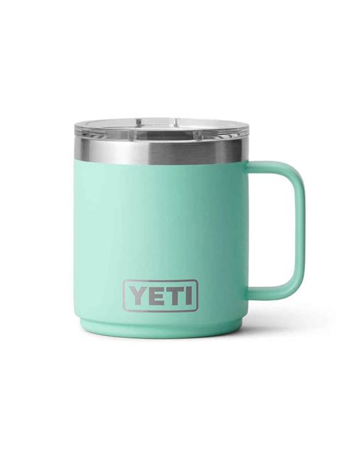 YETI Seafoam Rambler 10 Oz Stackable Mug With Magslider Lid Logo Mugs