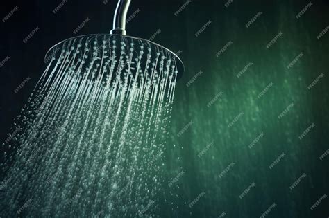 Premium Ai Image Close Up Image Of A Modern Shower Head Creating