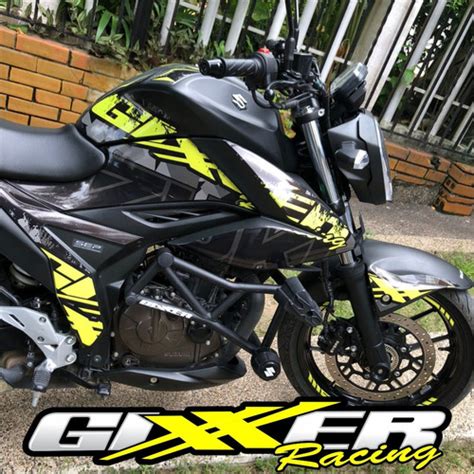 Calcomanias Suzuki Gixxer 150 250 Personalizadas Stickers STUDY