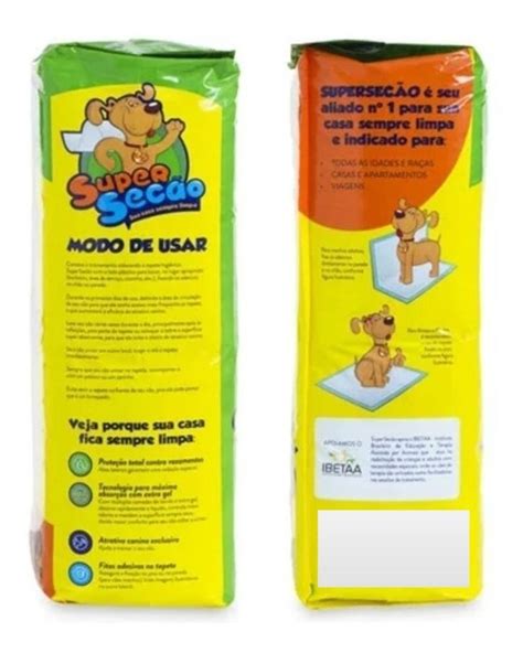 Tapete Higienico Caes Pet 80x60 Super Secão Descartavel 30un MercadoLivre