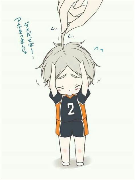 Haikyuuuu Sugawara Koushi Anime Chibi Haikyuu Characters