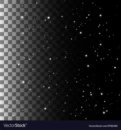 Stars sky background with transparency Royalty Free Vector