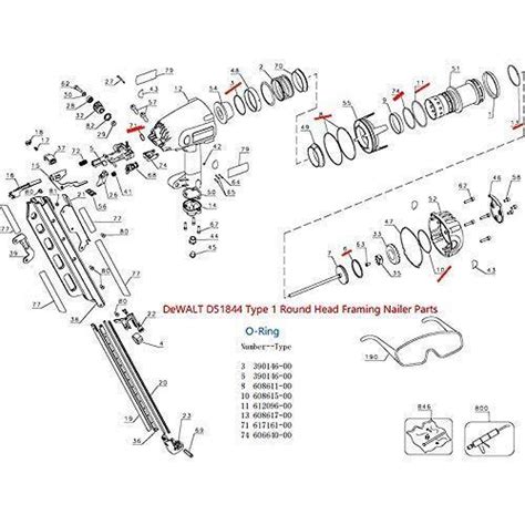 Hakatop O Ring Rebuild Kit For Framing Nailer Universal D D