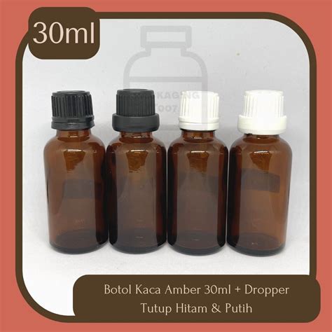 Jual Botol Kaca Amber Essential Oil Dropper Sealed 30 Ml Shopee Indonesia