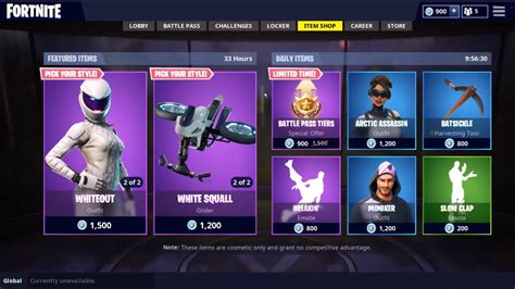 New Whiteout And Overtaker Gear Showcase Fortnite Battle Royale Youtube