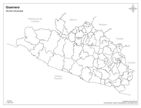 Mapa de los Ríos de Guerrero Mapas de México para descargar