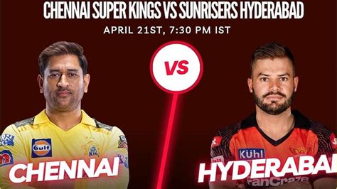 Ipl 2023 Csk बनाम Srh क्या एमएस धोनी आज एडेन मार्कराम के लड़कों को