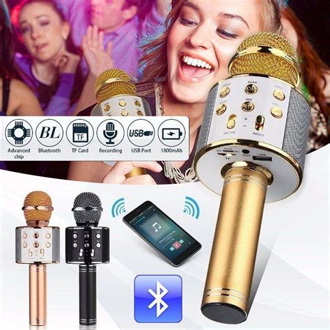 Sat N Al N Ws Wireless Karaoke Handheld Microphone Usb Ktv Player