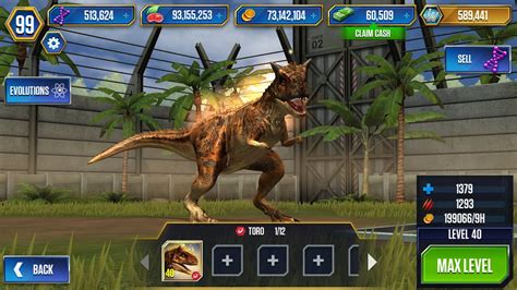 Toro Unlocked Max Level 40 Jurassic World The Game Youtube