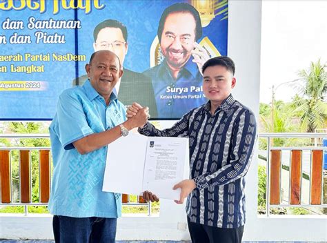 Ricky Anthony Nasdem Dukung Syah Afandin Bupati Langkat Periode