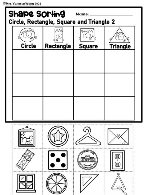 Math Worksheets 2d And 3d Shapes Activities And Worksheets Etsy