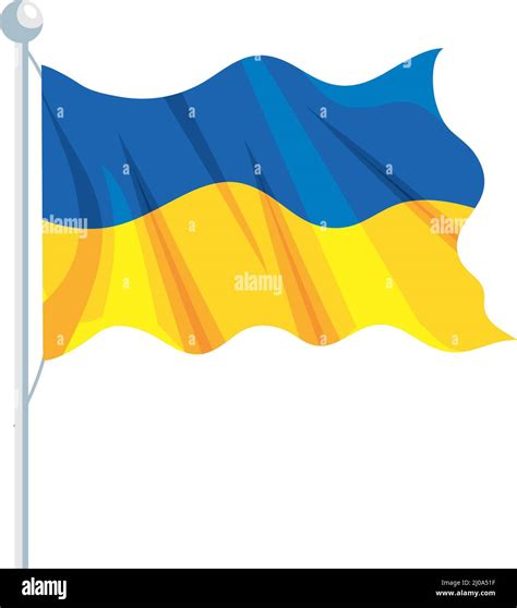 ukraine flag waving Stock Vector Image & Art - Alamy