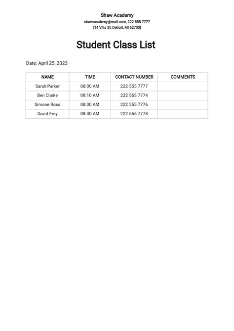 student templates microsoft excel templatenet