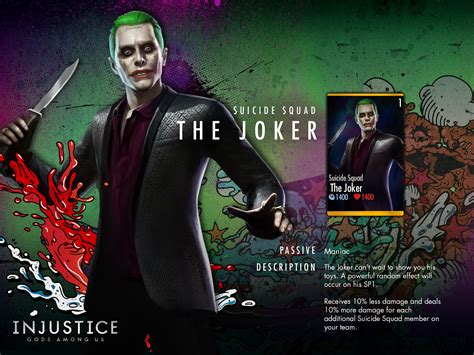 Suicide Squad The Joker Challenge For Injustice Mobile – InjusticeOnline