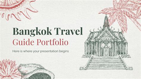 Portafolio guía turístico de Bangkok Google Slides y PPT