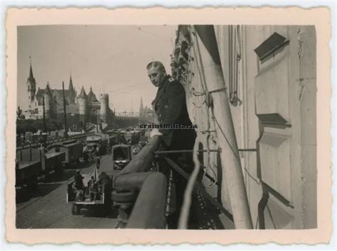 ORIG FOTO SOLDAT Lkw Mit Wagen Am Steen Im Hafen ANTWERPEN Belgien