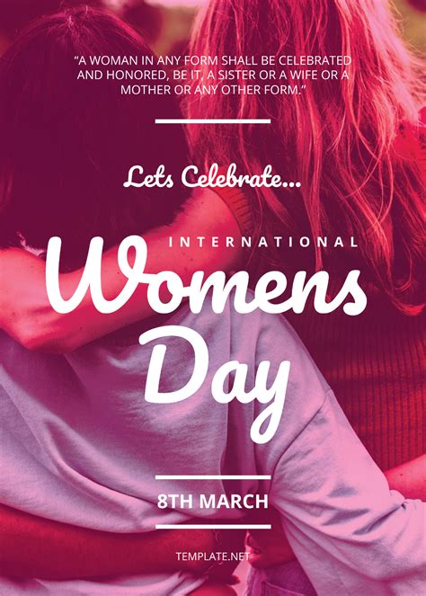 Free International Womens Day Greeting Card Template Edit Online