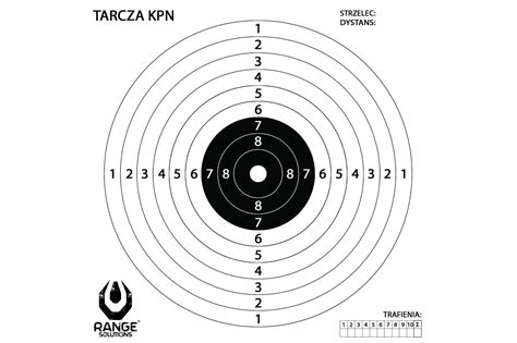 Tarcze strzeleckie KPN do wiatrówki 100 szt RAN 31 030006