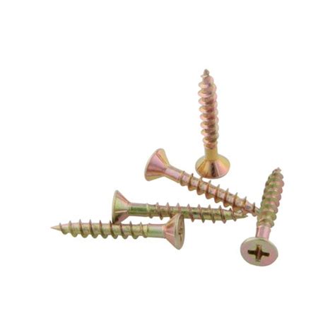 Chipboard Screws Countersunk Self Embedding Head Phillips Drive 8g X 1” 42mm X 25mm Box Of