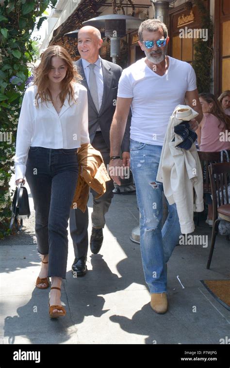 Antonio Banderas And Daughter Stella Banderas Out For Lunch at "Il ...