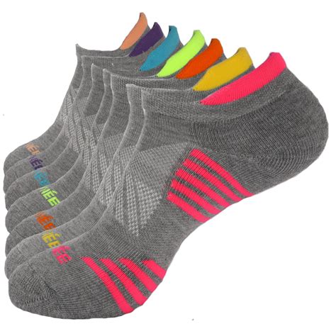 Eallco Womens Athletic Ankle Socks Women Low Cut Cushioned Socks