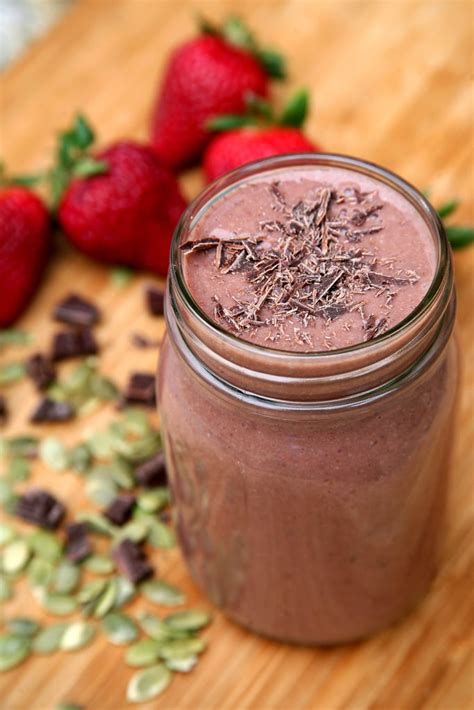 Chocolate Strawberry Banana Better Sex Smoothie Healthy Smoothie