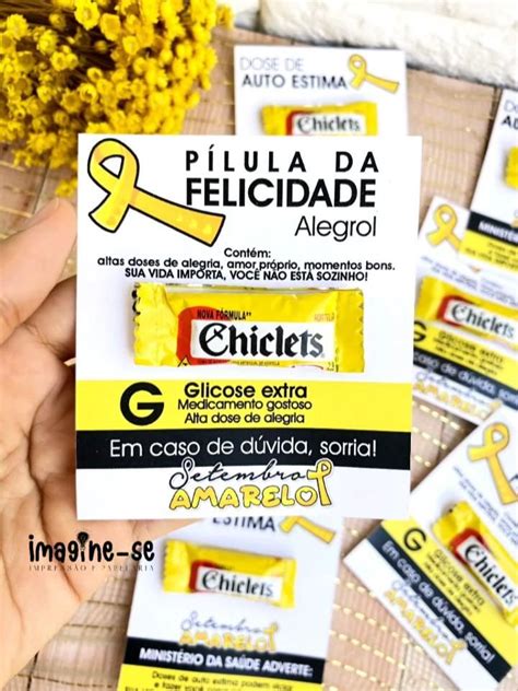 Chicletes Setembro Amarelo In Paula Pixel