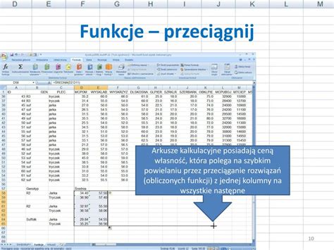 PPT Statystyczna analiza danych za pomocą arkusza kalkulacyjnego