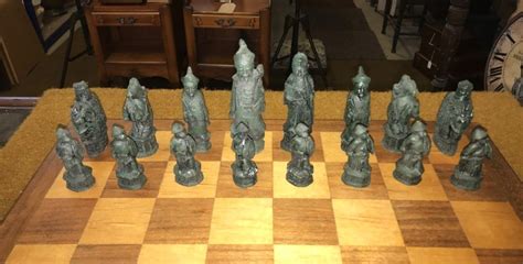 Oriental Chess Set In Box Bruce Of Ballater