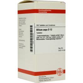 ALLIUM CEPA D 12 Tabletten Online Kaufen Zurrose De