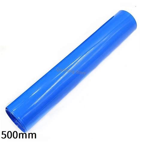 Pvc Heat Shrink Tube Mm Width Blue Protector Shrinkable Cable Sleeve