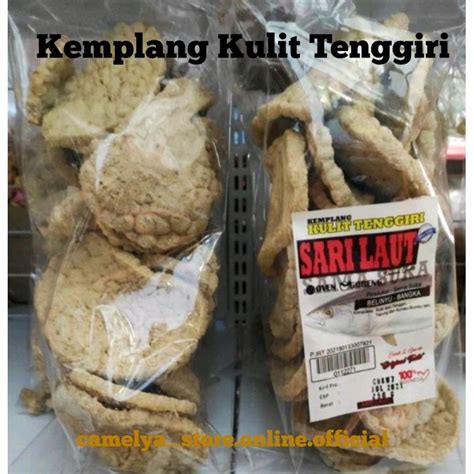 Jual Kemplang Kulit Ikan Tenggiri Merk Sari Laut Gram Belinyu Bangka